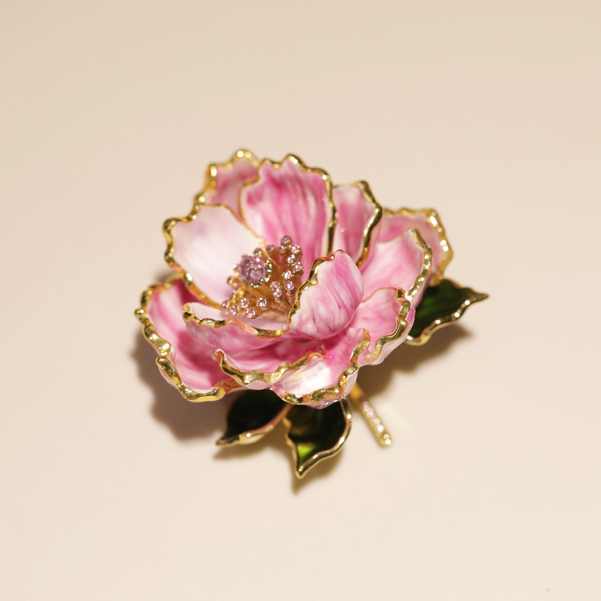 Imperial Style Peony Brooch
