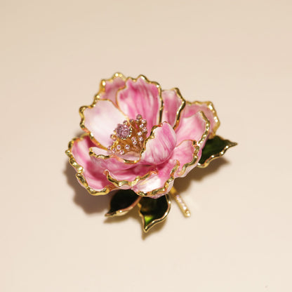Imperial Style Peony Brooch