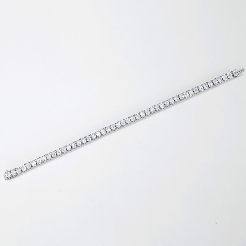 9.85ctw Round Brilliant Cut Lab Grown Diamond Tennis Bracelet in Solid PT950 Platinum
