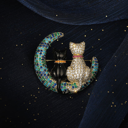 Cartoon Cat Brooch