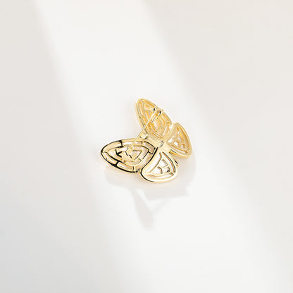 Break The Cocoon Into A Butterfly Natural Shell Butterfly Brooch