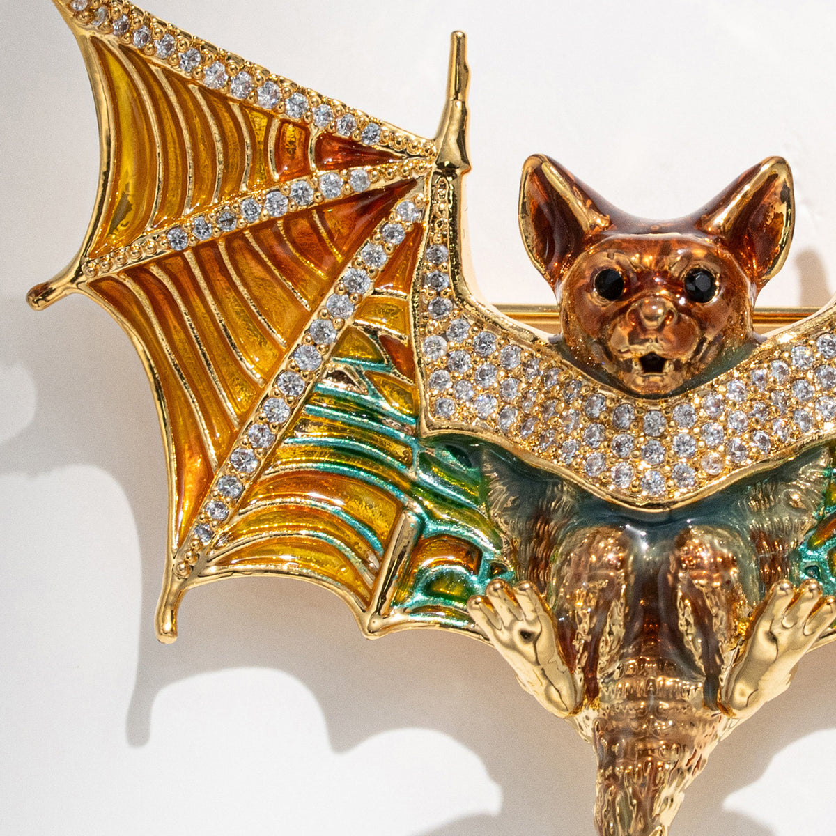Retro Bat Brooch