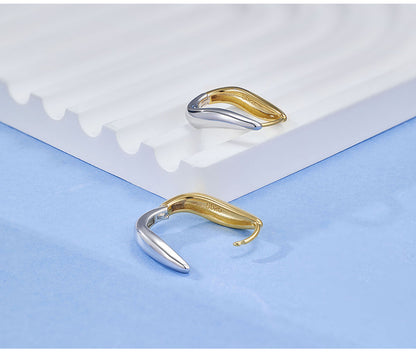 S925 Sterling Silver Earrings - Women's Unique, Exquisite, High-end, 3d, Niche, Minimalist Hoop & Oval Earrings