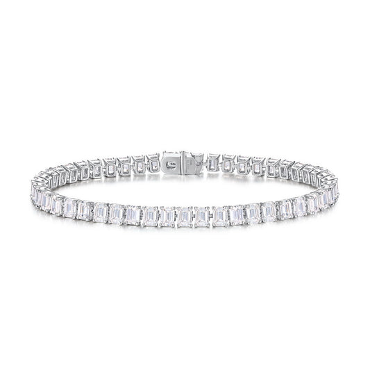 9.85ctw Round Brilliant Cut Lab Grown Diamond Tennis Bracelet in Solid PT950 Platinum