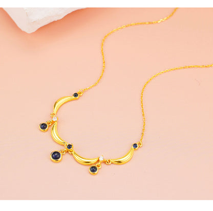 S925 Sterling Silver French Vintage Necklace