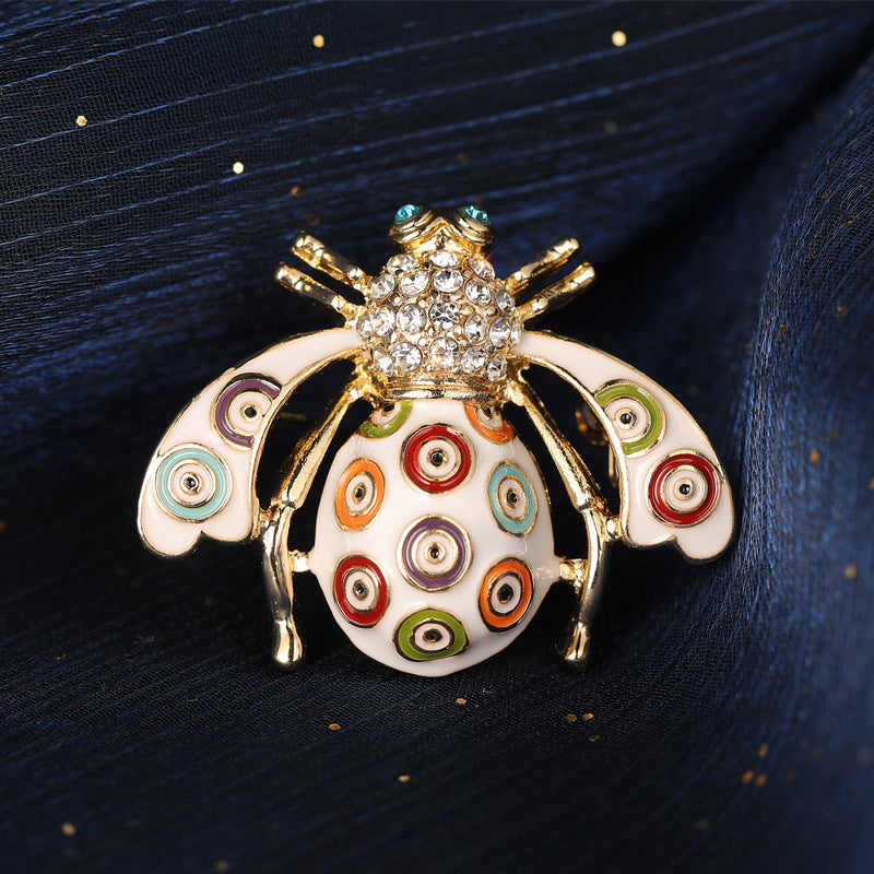 Enamel Bee Brooch