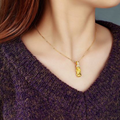 S925 Sterling Silver Pixiu Chinese Design Necklace