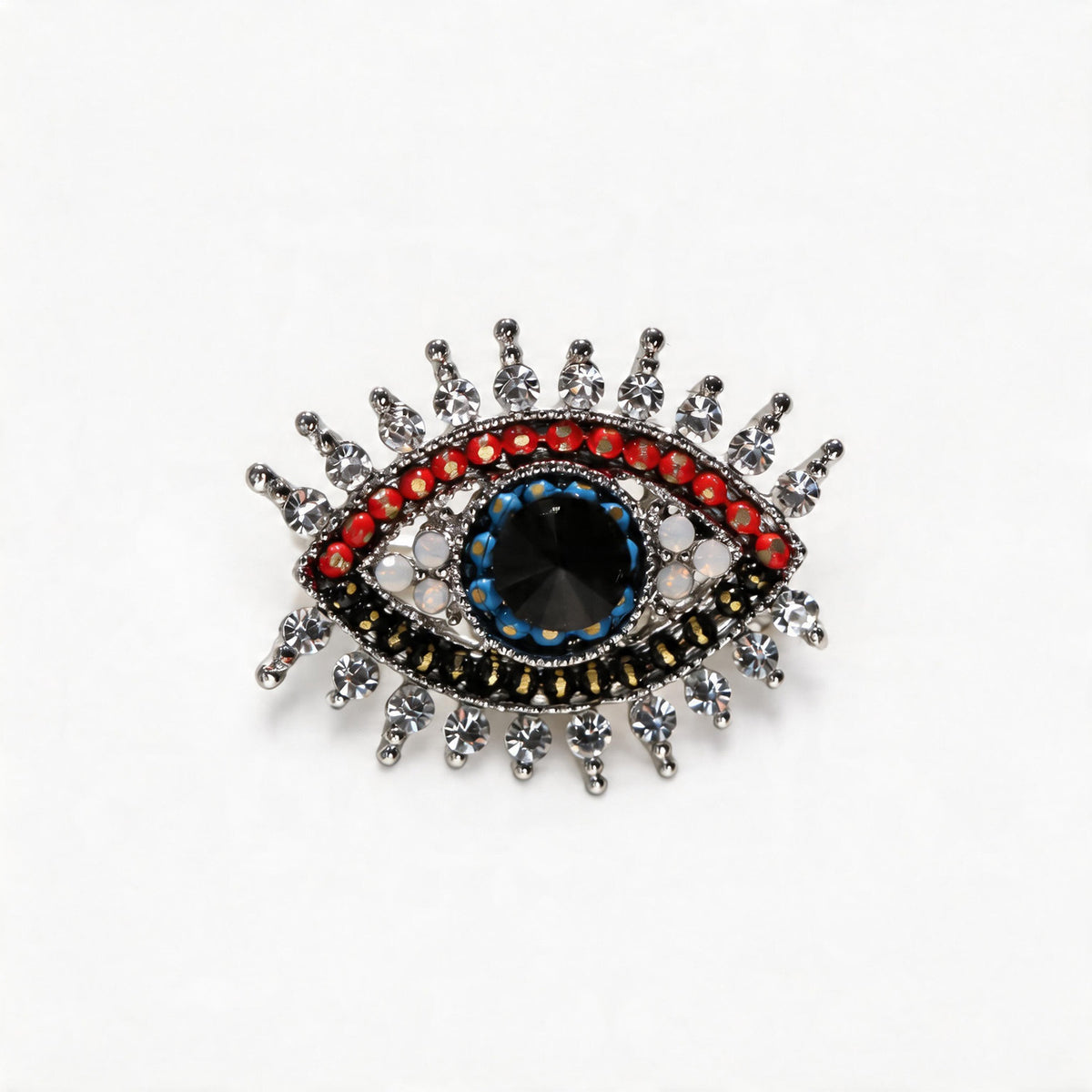 Devil's Eye Diamond Brooch