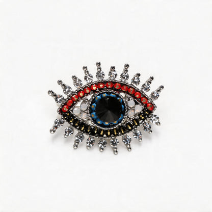 Devil's Eye Diamond Brooch