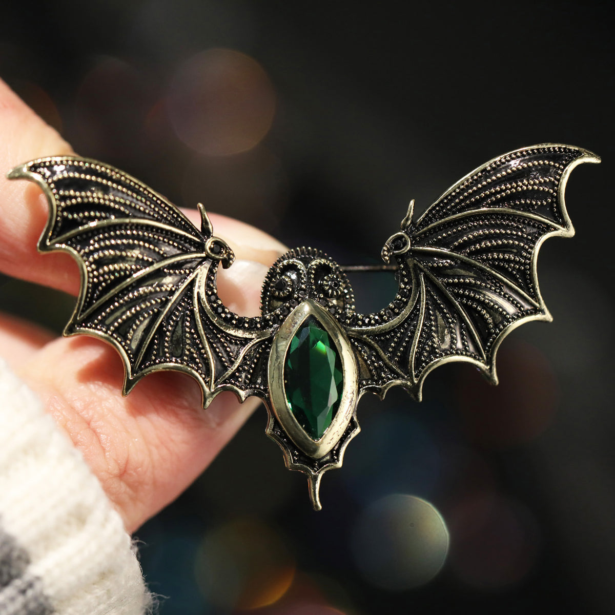 Retro Bat Brooch