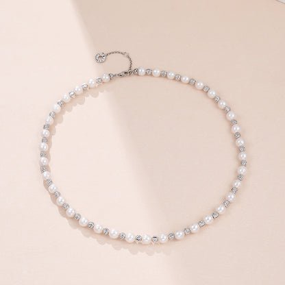 New S925 Sterling Silver Baroque Pearl Necklace
