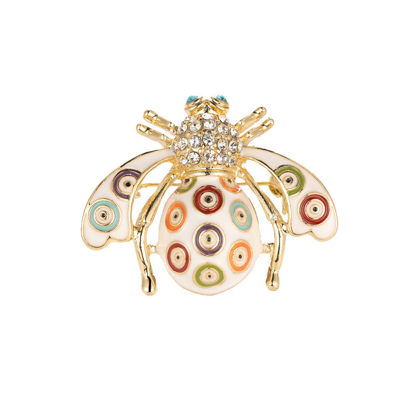 Enamel Bee Brooch