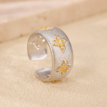 Dapaza Classic Brushed Craft 925 Silver Ring