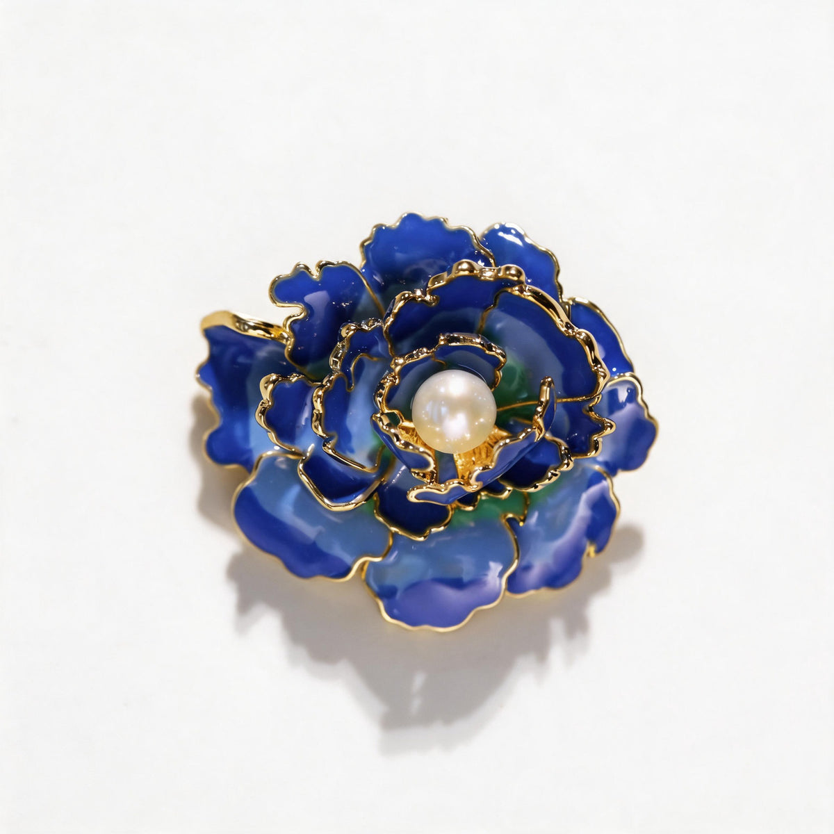 Freshwater Pearl Peony Brooch