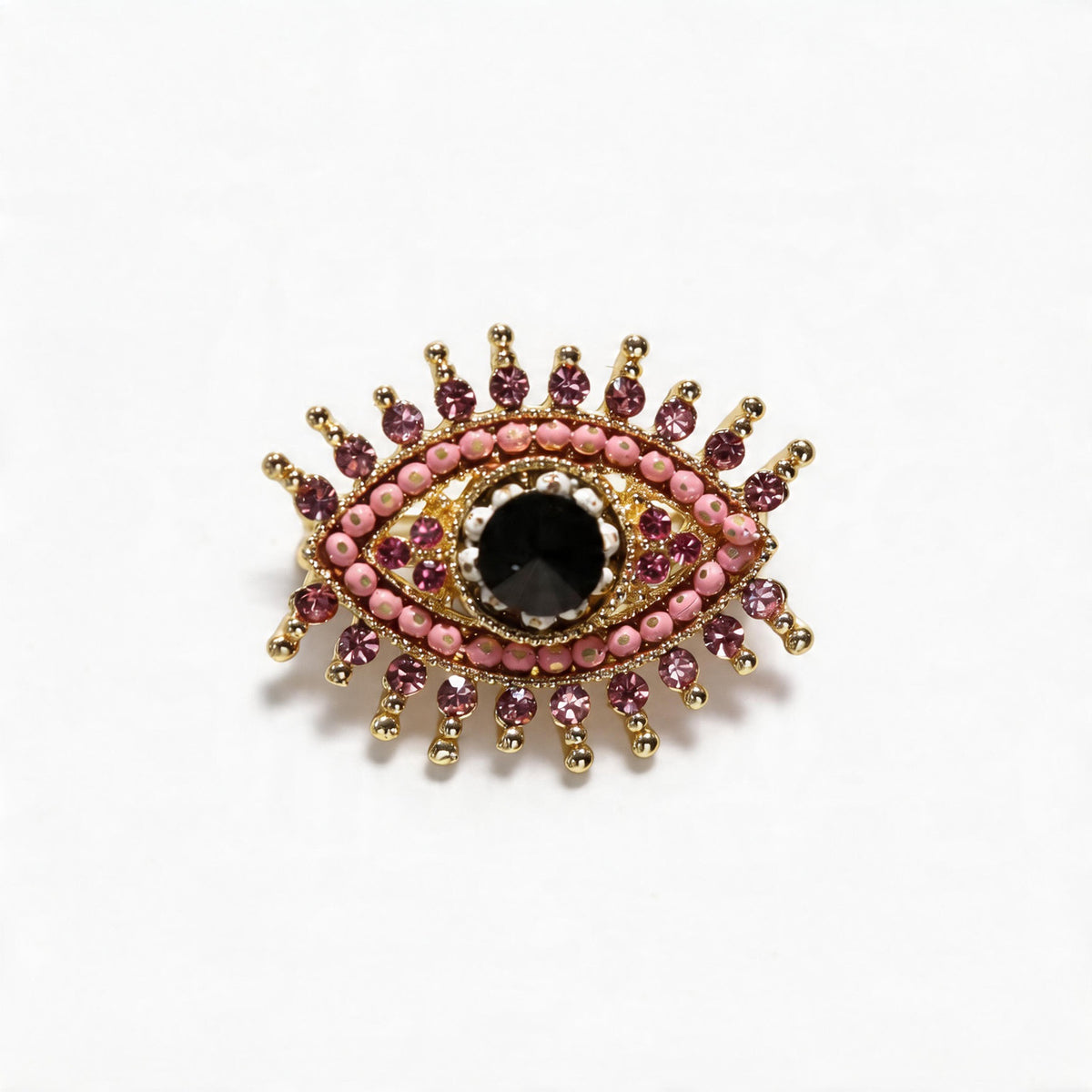 Devil's Eye Diamond Brooch