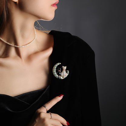 Cartoon Cat Brooch