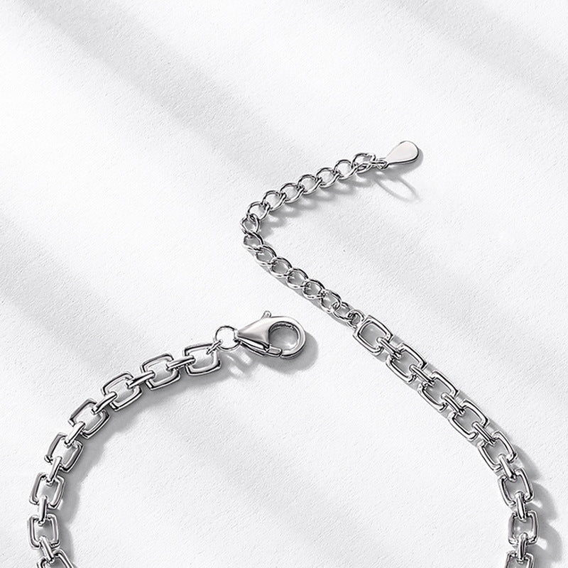 Statement Brilliance: Bold Lab-Grown Emerald Tennis Bracelet | 925 Silver | Dapaza