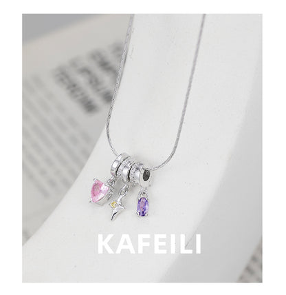 S925 Sterling Silver Dopamine Astral Love Necklace
