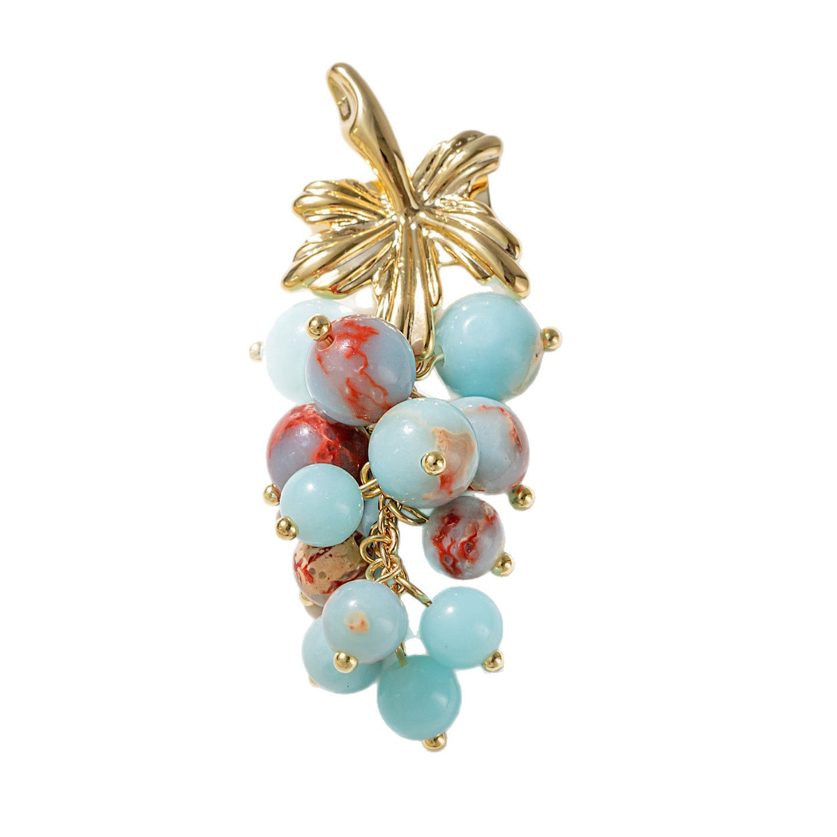 Tianhe Stone Grape Brooch Coat Anti-light Corsage Accessories