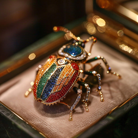 Siberian Direct Animal Corsage, Beetle Brooch, Foreign Trade Insect Pin