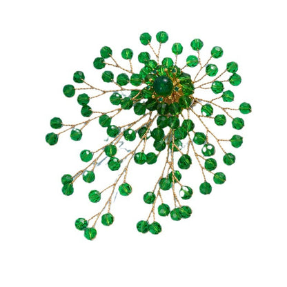 Handwoven Pearl Fireworks Brooch