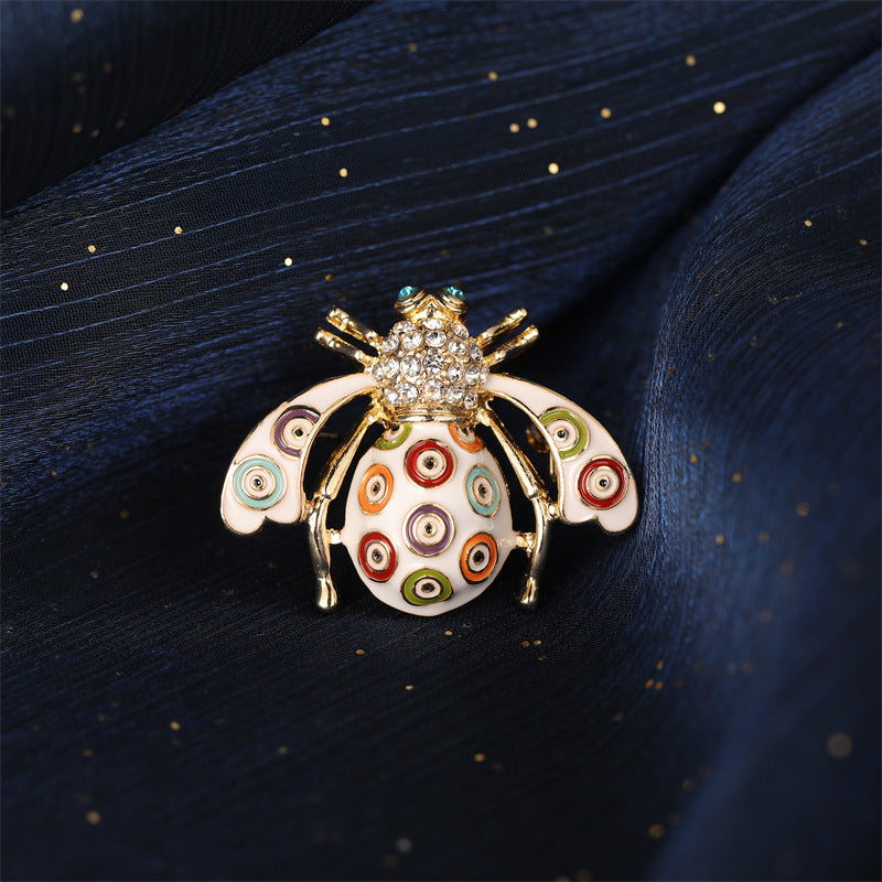 Enamel Bee Brooch