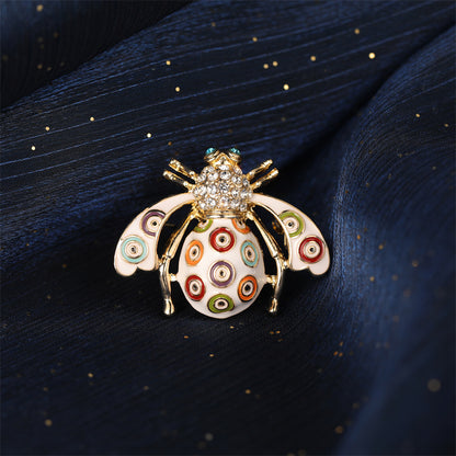 Enamel Bee Brooch