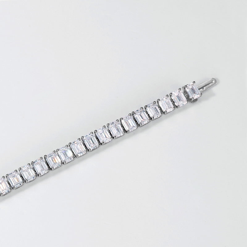 9.85ctw Round Brilliant Cut Lab Grown Diamond Tennis Bracelet in Solid PT950 Platinum