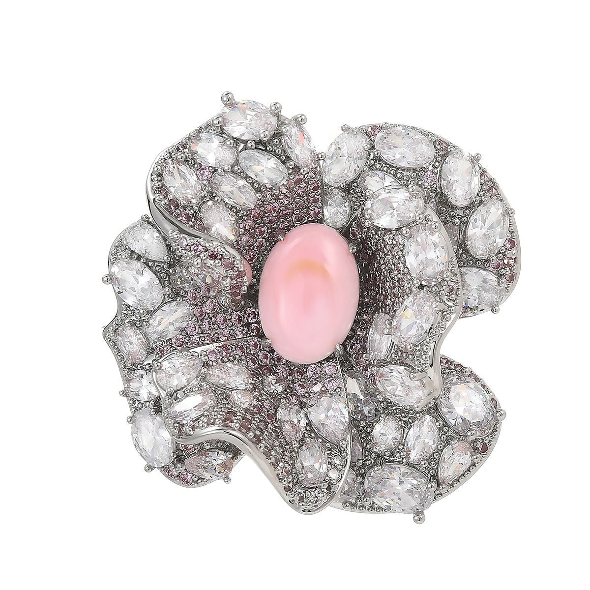 Dapaza Camellia Diamond Brooch