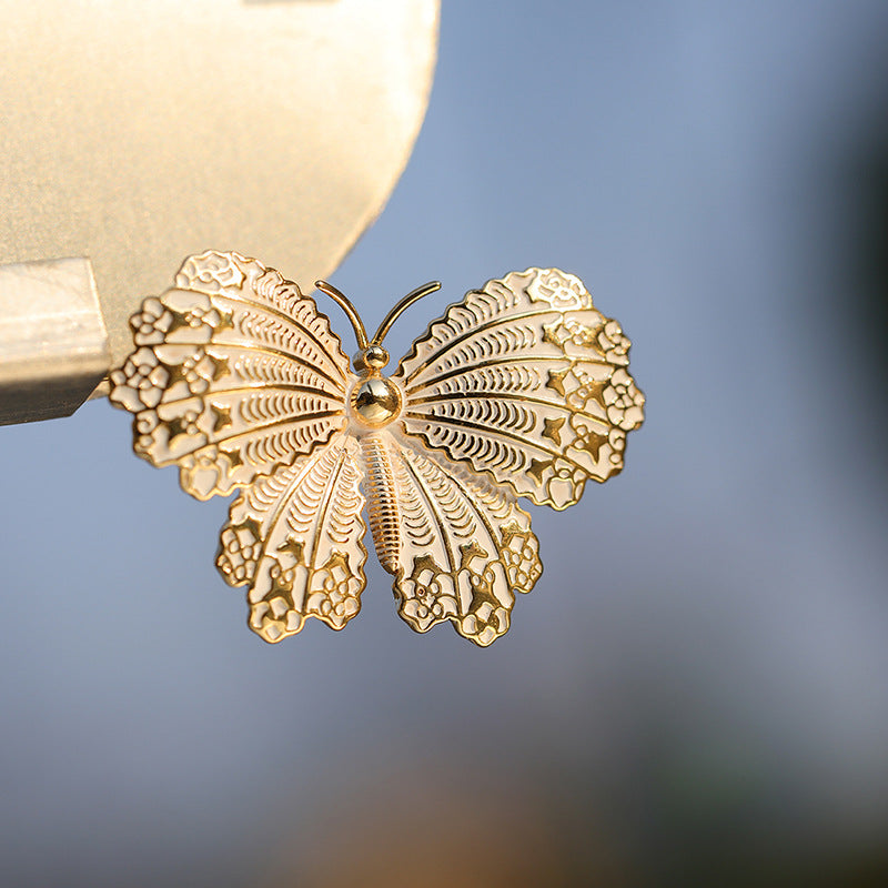 Enamel Butterfly Brooch