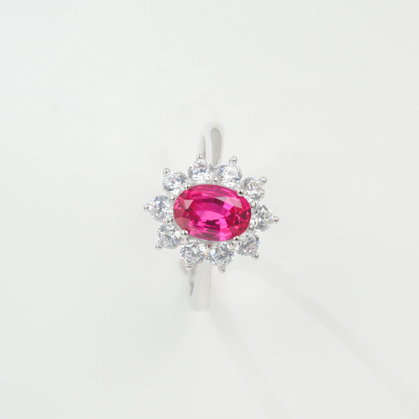 Art Deco Geometry: Lab-Grown Emerald & Ruby Earring & Ring Set | 925 Silver | Dapaza
