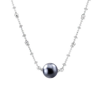 S925 Sterling Silver Fairy Necklace Female Niche Design Bead Collarbone Chain
