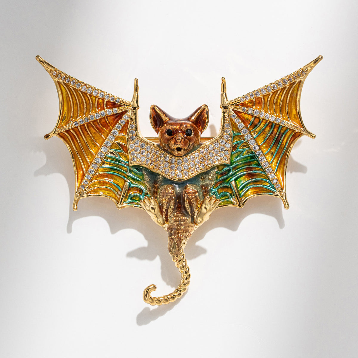 Retro Bat Brooch