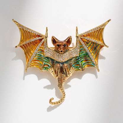 Retro Bat Brooch