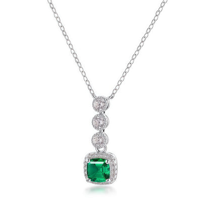 Premium Old World Romance: Vintage Lab-Grown Gemstone Pendant Necklace | 925 Silver