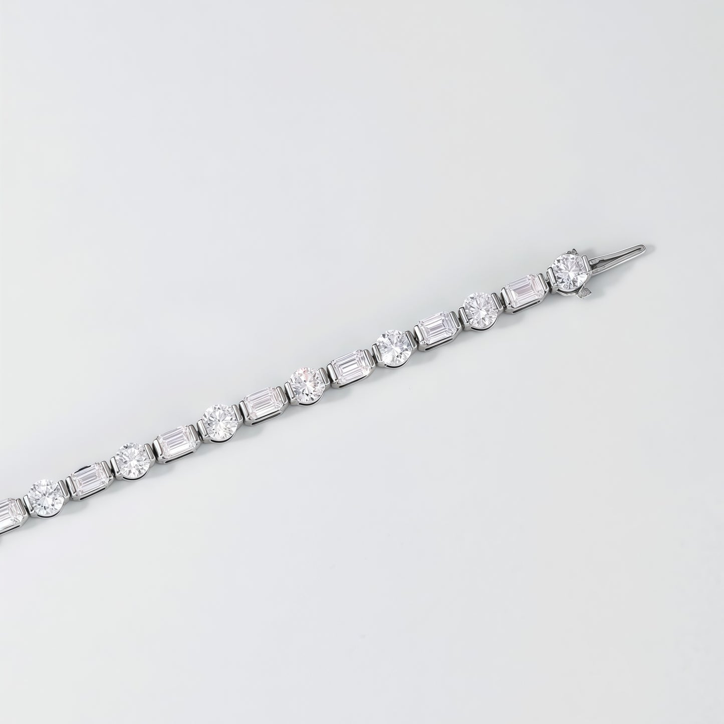 5.95ctw Round Brilliant Cut CVD Lab Grown Diamond Classic Tennis Bracelet in Solid PT950 Platinum