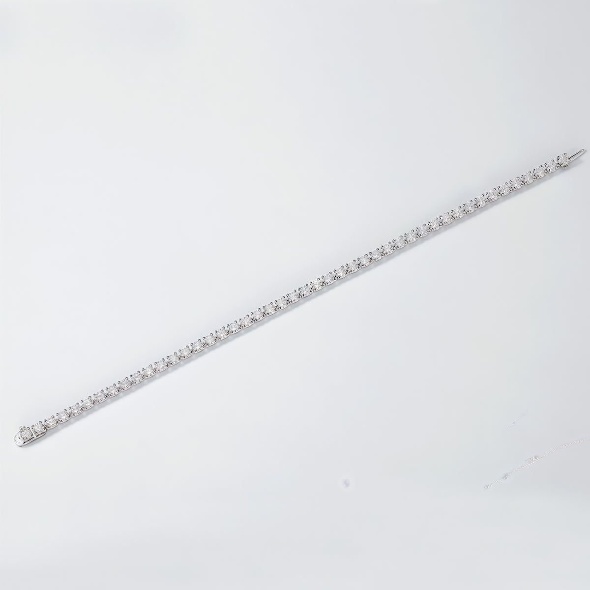 Single Row Round Lab Diamond Tennis Bracelet - 9.35ct - PT950 - Dapaza