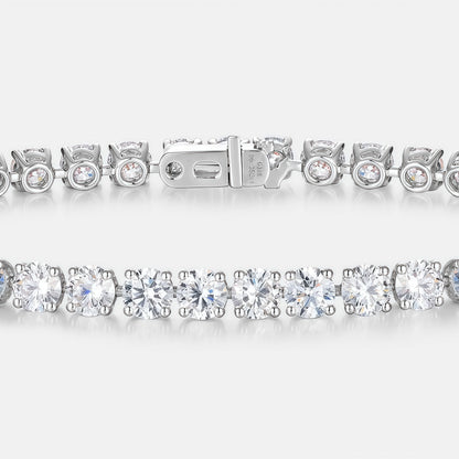 Single Row Round Lab Diamond Tennis Bracelet - 9.35ct - PT950 - Dapaza