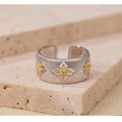Dapaza Classic Brushed Craft 925 Silver Ring