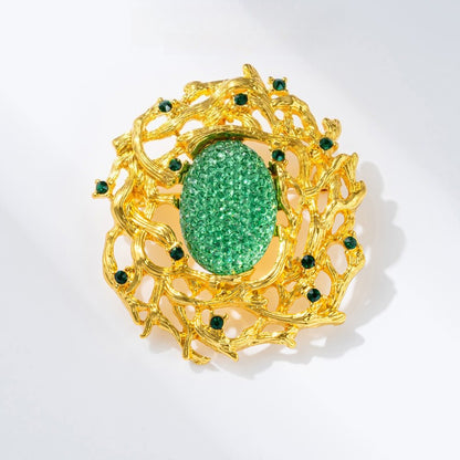 Vintage Rattan Branch Brooch