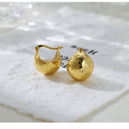 Crushed Ice Earrings Dragon Scale Ice Cream Earrings 925 Sterling Silver Sparkling Pine Cone Round Earrings Earrings
