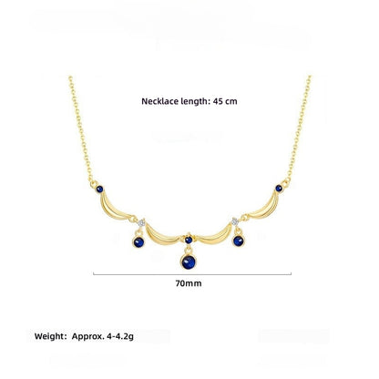 S925 Sterling Silver French Vintage Necklace