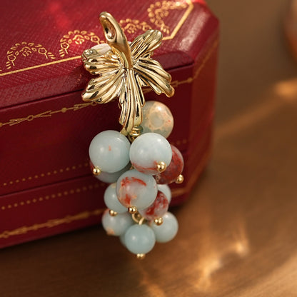 Tianhe Stone Grape Brooch Coat Anti-light Corsage Accessories